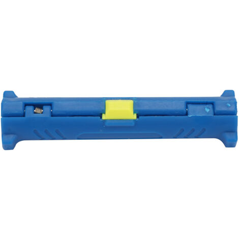 Ej.Life Kabel-Abisolierstift, Multifunktionaler elektrischer Koaxial-Kabel-Abisolierstift, Rotierender Typ Abisoliermesser Messerschneider, Line Range 4-8MM, 10  2,5  2,5 cm (Blau)