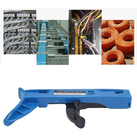 Ej.Life Kabelbinderpistole, Befestigungswerkzeug für Kabelbinder, Bündig Geschnittene Kabelbinder mit Kunststoffgriff für Nylon-Kabelbinder 2,4-4,8 Mm