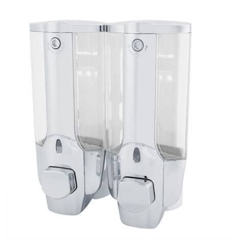 Ej.Life Kammerspender, Kammern, Kunststoff, Wandmontage, Flüssigschaum, Seifenspender für Zuhause, Hotel, Badezimmer Dual Outlet 700ml