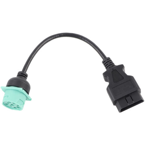 Ej.Life KIMISS 9 pin auf 16 pin obd2 lkw diagnosescanner kabel adapter j1962-j1939 für cummins dieselmotor (männlich) A