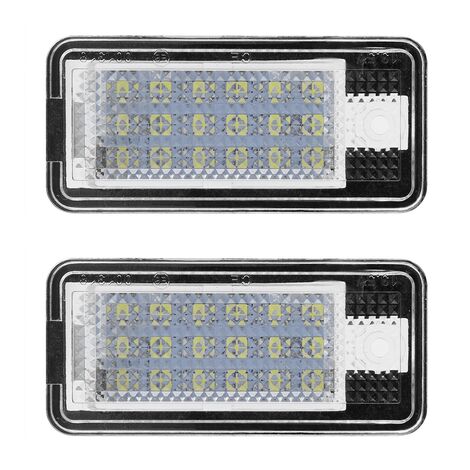 Ej.Life Kit 2x Ampoules LED pour Plaque d'Immatriculation Audi A3/S3/A4/S4/A6 - Facile à Installer - Éclairage Blanc Lumineux