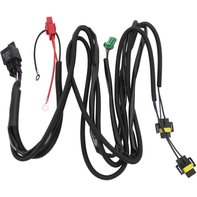 Ej.life - Kit de Fils de Commutateur de Phare Antibrouillard, DC12 v, Conception Pratique, Pratique, Fiable, Durable, Faisceau de Câblage de