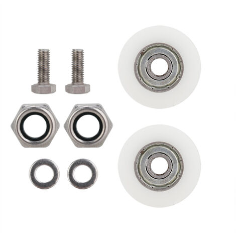 Ej.Life – Kit de remplacement de roues de porte coulissante 30 mm – Plastique durable – Accessoires inclus pour serres Elite – Installation rapide