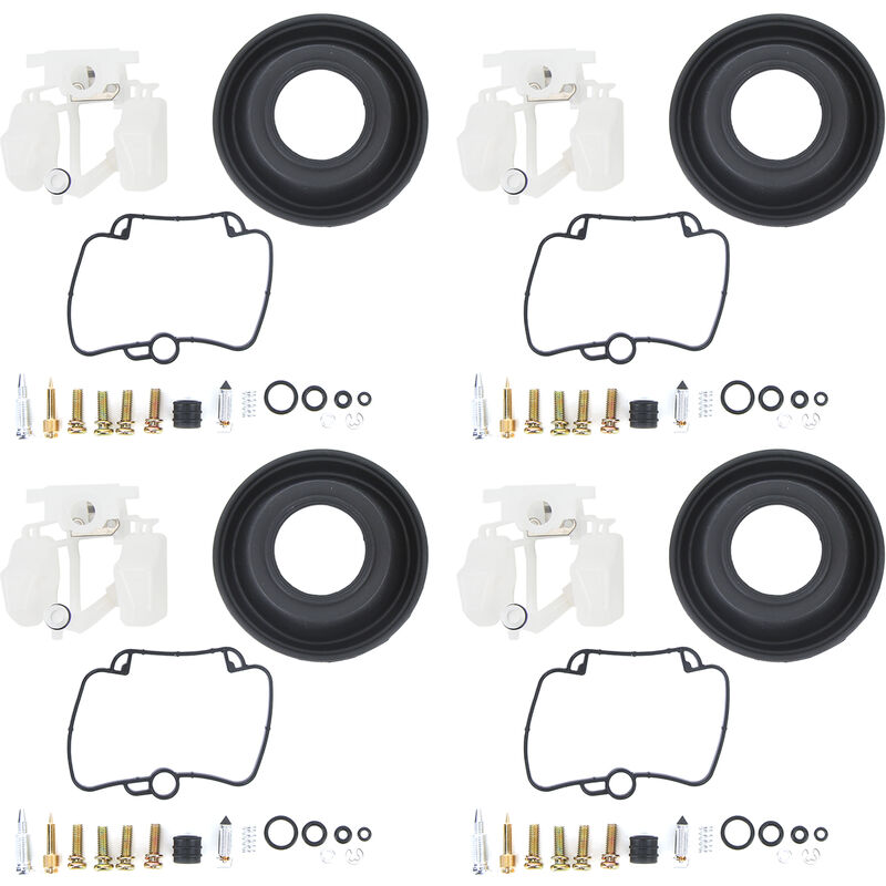 Ej.life - Kit de Réparation de Carburateur, 4 Jeux de Remplacement de Kit de Réparation de Carburateur de Moto pour GSXR1100 GSXR750 Katana a
