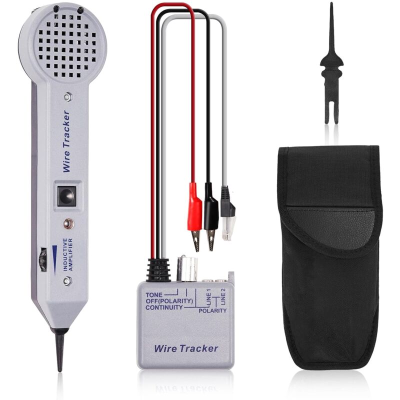 Ej.life - Kit générateur de tonalité, testeur de circuit de traceur de fil, 200EP haute précision, détecteur de toner, localisateur de ligne,