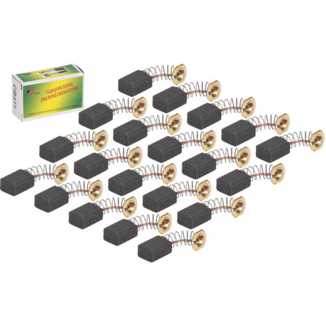 Ej.Life Kohlebürsten-Set, 20-teiliges Elektrowerkzeug für Haartrockner, Mixer, Trimmmaschine, Zubehör für Elektrische Handbohrmaschinen 6x9x13mm / 0.2x0.4x0.5in