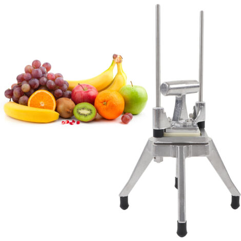Ej.Life Kommerzieller Gemüse- und Obstzerkleinerer, Robuster Edelstahl-Zerkleinerer, Würfelschneider für Paprika, Kartoffeln, Pilze, Pommes Frites