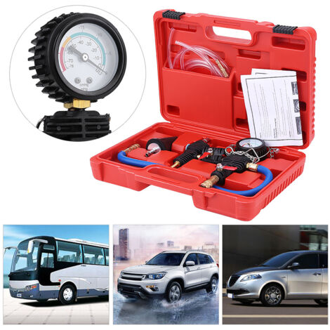 Ej.Life Kühlsystem-Nachfüllwerkzeug, Auto-Kühler-Kühlsystem-Vakuumspülung & Kühlmittel-Nachfüllwerkzeug-Kit Wasser-Frostschutzwechsler für Kühlmittel-Vakuum-Nachfüll-Kit Autokühler-Kühler-Vakuumfülle