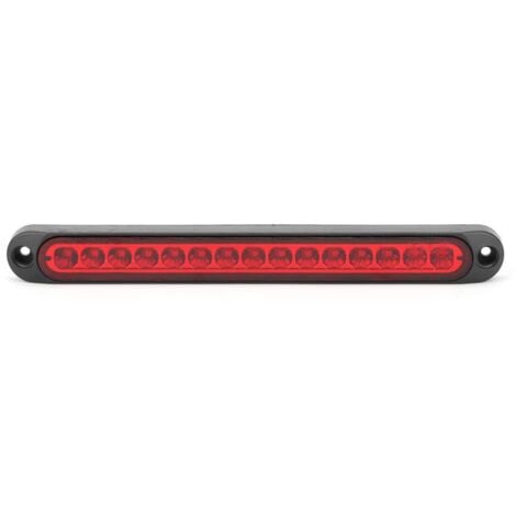 Ej.Life Lampe de frein de signal, feu stop, feux de remorque, feu arrière pour camion de camping-car pour remorque(rouge)