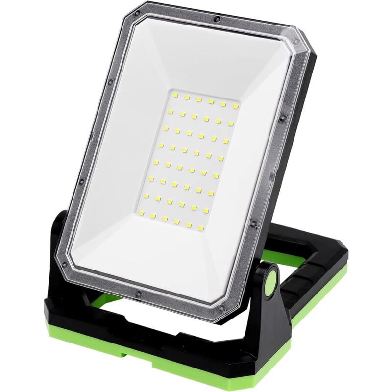 Ej.life - Lampe De Travail Projecteur Led Rechargeable 1300 Lm 4000 k avec Pliable Support, Usb Portable Chantier Baladeuse Ip65 Étanche pour Une