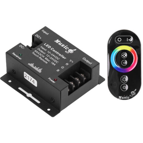 Ej.Life LED Controller, LED,Schalter und Steckdosen Regler Schalter und Steckdosen Regler Controller Music Touch Controller RGB Strip Light Controller für Haushaltsbar DC12V-24V, Lichterketten