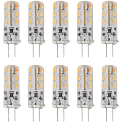 Ej.Life Leuchtmittel LED, G4 LED Leuchtmittel Silikon für Rasenleuchten für Kabinenbeleuchtung