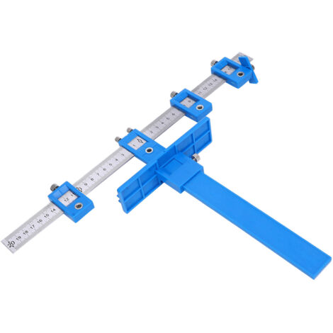 Ej.Life Locher Locator, Schrank Hardware Jig, Bohrhilfe Bohrführungshülse, Schrankbeschläge aus ABS und Edelstahl, für Installationsgriffe Knöpfe Schubladen Türen