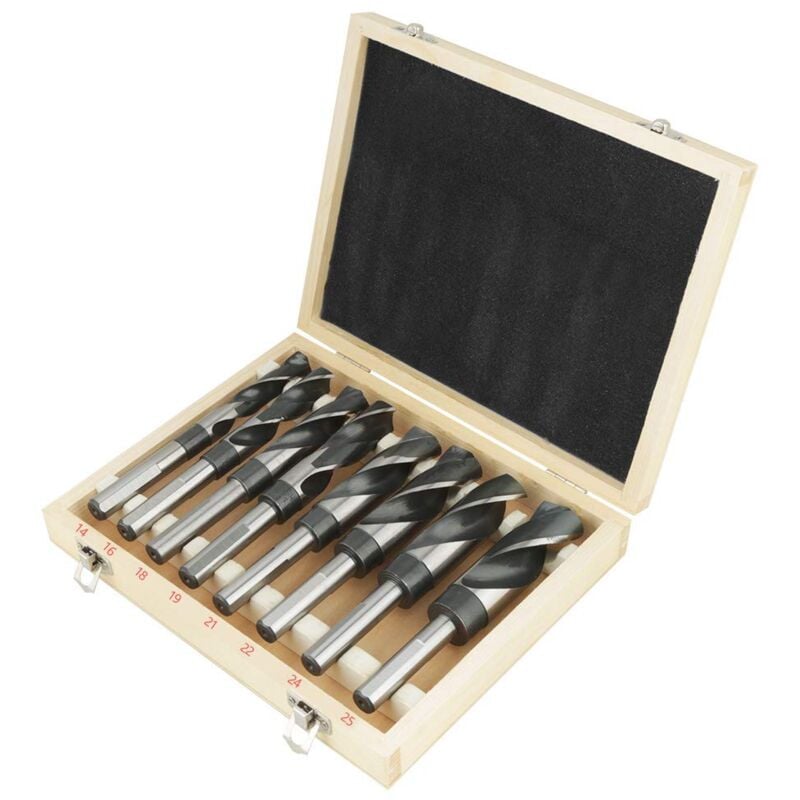 Ej.life - Lot de 8 forets hélicoïdaux en acier rapide hss - Traité thermiquement - Pour atelier, bricolage