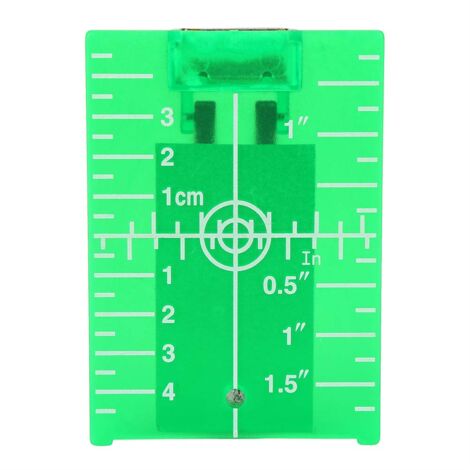Ej.Life Magnetische Zielplatte, mit Bein für Level Meter Line Doppelskala (Zieltafel mit grünem Licht)
