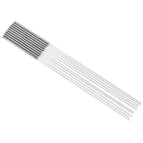 Ej.Life Mavis Laven 3D Drucker Düsenreinigungsnadel, 3D Extruder Düsenreiniger 0,4mm Düsenreinigungswerkzeug für 3D Drucker Zubehör, 10St