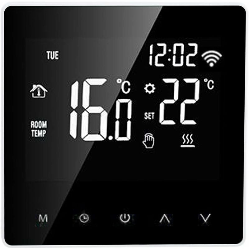 Ej.Life ME81H Smart WIFI LCD Thermostat Eau Sol Chauffage Chaudière Murale lectrique Chauffage Sol Thermostat pour Tuya AC230V Fond Blanc Bouton