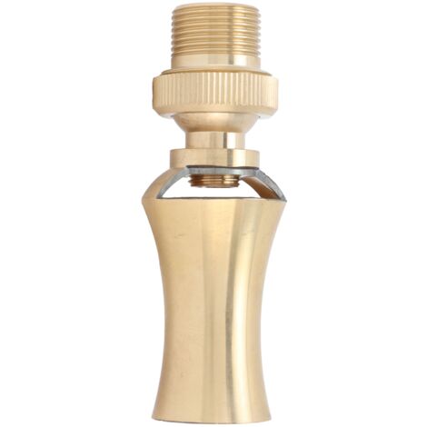 Ej.Life Messing Verstellbarer Strahlsprühkopf, Eisturm-Zeder-Wasserfontäne Düsensprühkopf Verstellbarer Teichsprinkler für Teichbrunnen(G1/2 Female Thread G3/4 Male Thread 25mm)