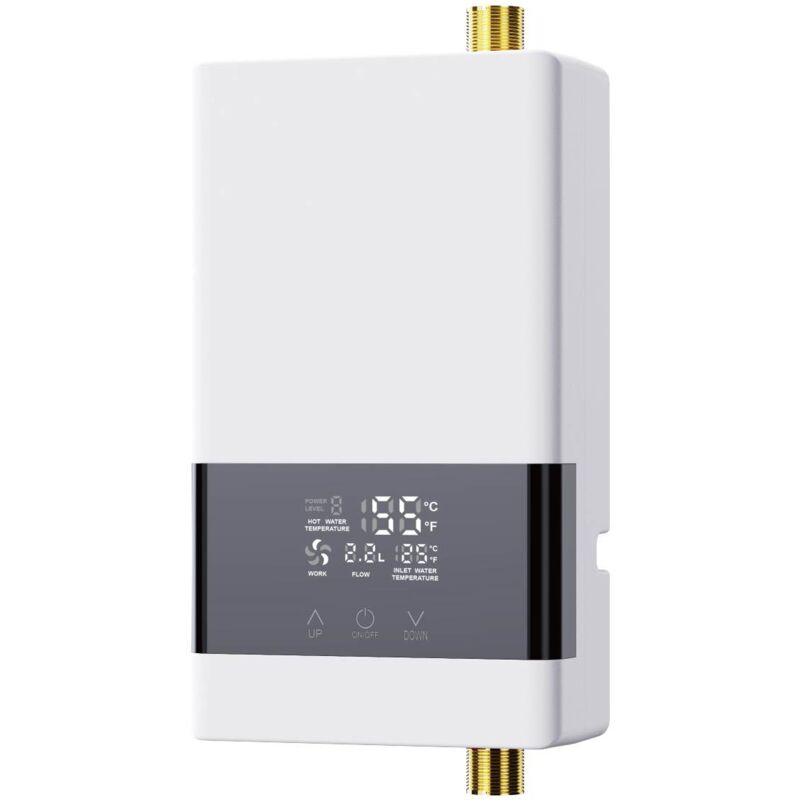 Ej.life - Mini chauffe-eau instantané électronique 220 v 6KW avec chauffe-eau instantané pour salle de bain, cuisine