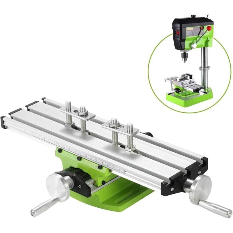 Ej.life - Mini Compound Banc Drilling Slide Table Worktable Fraisage Usinage Croix Table Milling Machine pour banc Forage Stand