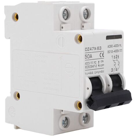 Ej.Life Mini Sicherheitsschalter, AC DC 400V 4KA Leistungsschalter für Elektrogeräte