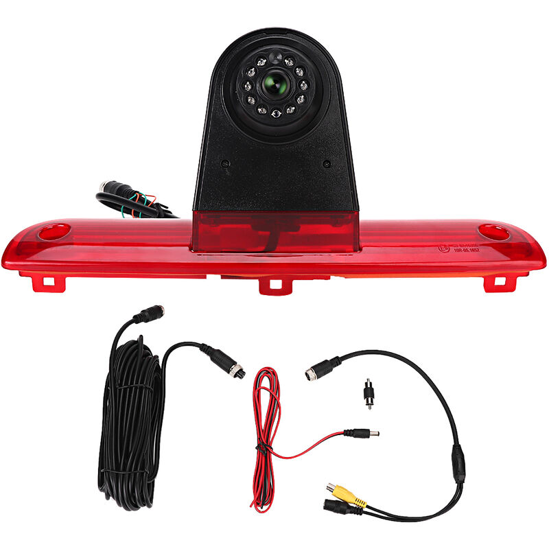Ej.life - Moniteur de caméra de recul de feu stop 1/3 PC4089 avec pal/nstc adapté pour fiat Ducato 3 générations 06-18 Autres pièce de rechange pour