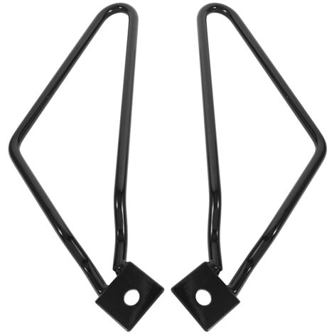 Ej.Life Motorrad Satteltaschenhalter 2x Motorrad Satteltaschen Halterung Halterung Schwarz für XL883/1200 HD1450/1584 A