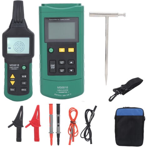 Ej.Life MY6818 Détecteur de cble multifonction Outil de diagnostic de recherche de testeur de court-circuit de fil souterrain