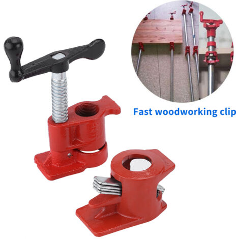 Ej.Life NEUFDAY Neufdayyy Wood Pipe Clamp - Hochleistungs-Rohrschellen-Set zum Verkleben von Holz (3/4") Professionelles Holzbearbeitungswerkzeug