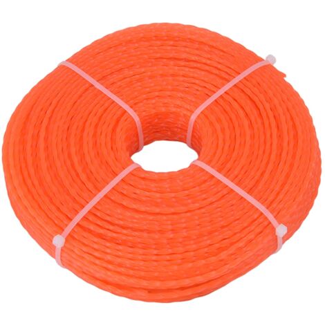 Ej.Life Nylon Trimmer Schnur 2,7mm 100m Twist Form Trimmer Linie für Heavy Duty Rasenmäher Cutter Passt die Meisten Trimmer Typen