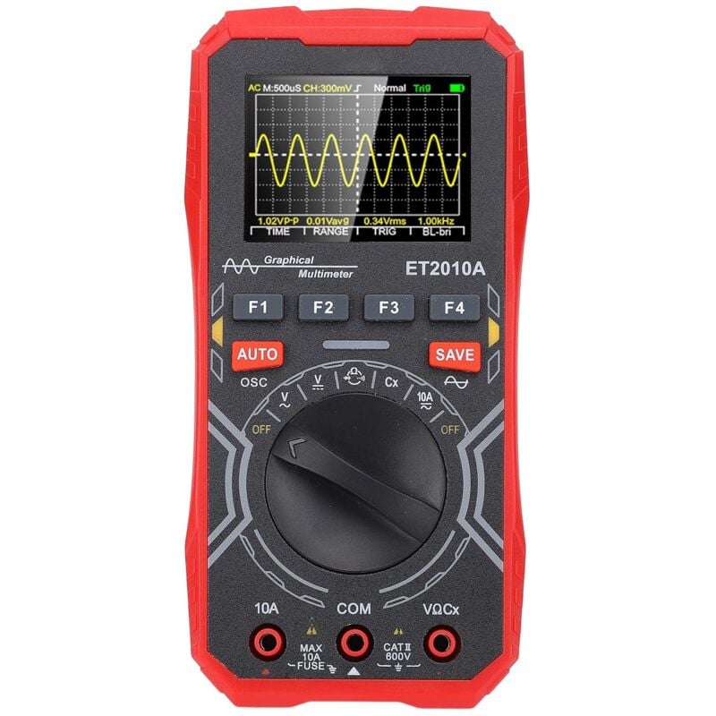 Ej.life - Oscilloscope Numérique Multimètre 2-en-1 Portable Taux d'Échantillonnage 2,5Msps Bande Passante 1 MHz , 2,4 Pouces