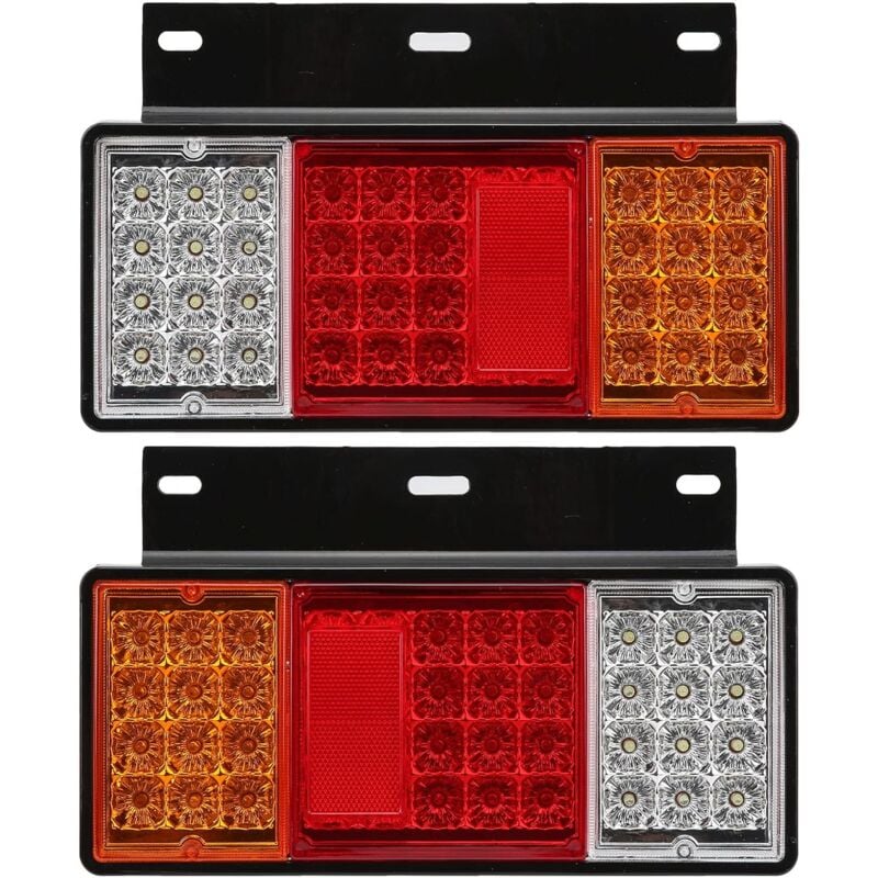 Ej.life - Paire de feux arrière 12V 44 led de remplacement pour camion Isuzu Elf série w npr hd nkr nhr nrr fsr frr