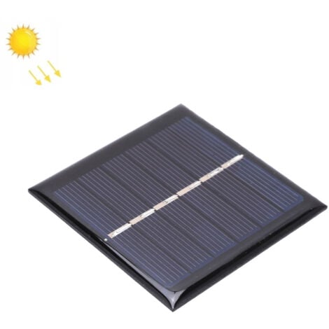 Ej.Life Panneau solaire en polysilicium portable 0.6W 3V niveau A module de carte de charge solaire pour l'éclairage solaire de jardin