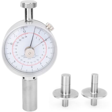 Ej.Life Penetrometer für Früchte, 0,5–12 Kg/cm² (x 10⁵ Mpa), 1–24 Kg/cm² Penetrometer für Früchte, Sklerometer, Härteprüfgerät für Obst auf Dem Bauernhof mit 2 Messköpfen A