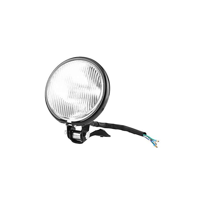 Ej.life - Phare Avant de Moto, 5 Pouces Feux Avant 12V Projecteur de Lumière Ampoule Lampe de Moto Rond Universel(White)
