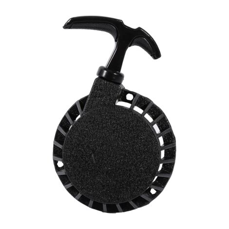 Ej.Life Pocket Bike Starter, Mini-Seilzugstarter für Pocket Quads aus Aluminiumlegierung, einfacher Rückstoßstarter für 49CC ATV Mini Pocket Dirt Bike Quad (Schwarz)