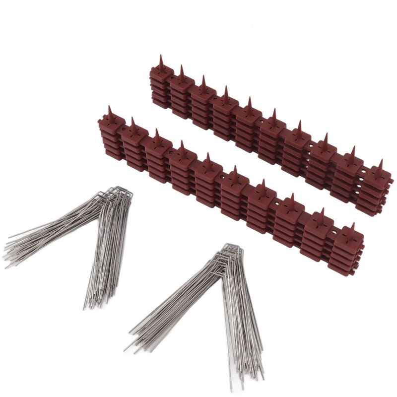 Ej.life - Pointes Anti-Oiseaux Multi-usages 15 Pieds Installation Facile et Durable Pointes de Boîte aux Lettres Anti-Oiseaux pour Clôture (SK430