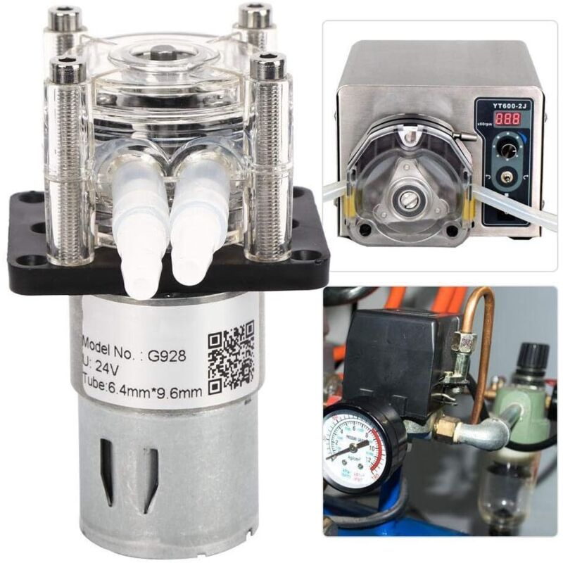 Ej.life - Pompe Péristaltique 500ml/min - dc 24V pour Aquarium et Laboratoire - Débit Précis, Moteur à Engrenage Brossé Silencieux