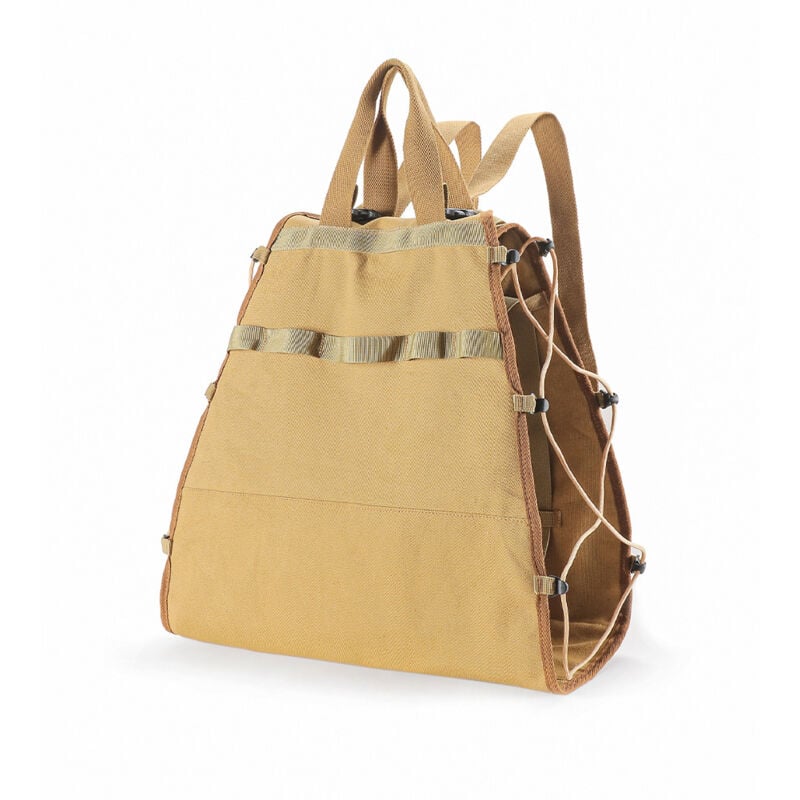 Ej.life - Porte-bûches de bois de chauffage extra-large Support de bois de chauffage en toile imperméable avec bandoulière pour un transport facile,B