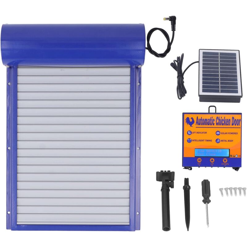 Porte de poulailler automatique Ouvre-porte de poulet à énergie solaire Commande de minuterie programmable quotidienne - Ej.life