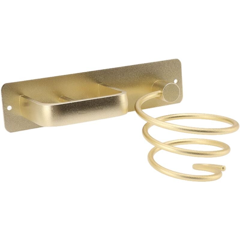 Porte-sche-cheveux Espace Aluminium Suspendu Salle De Bains Porte-sche-cheveux, Dor Support de sèche-cheveux - Ej.life
