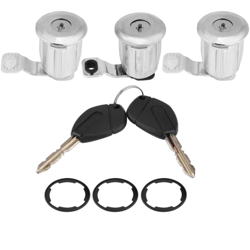 Ej.life - pour peugeot partner Ensemble de Serrure de Porte de Voiture en Métal 252522 9170.G3 9170.CW Ensemble de Barillet de Serrure de Porte de