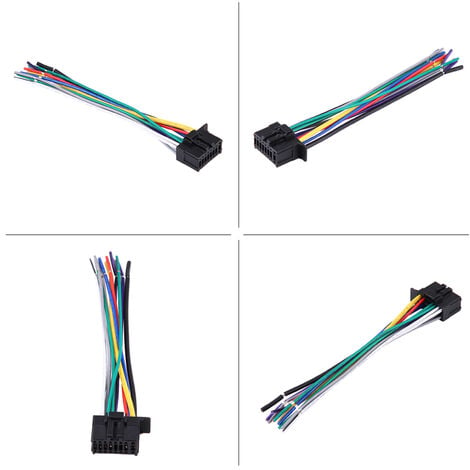 Kit Montage Adaptateur, 1 DIN Cadre de Radio Façade Autoradio, Cable ISO,  Adaptateur Antenne et Clés Demontage compatibel avec A145 - Cdiscount Auto