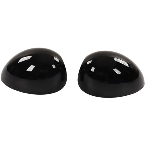 Ej.Life R56 Schwarze Türspiegelabdeckung für MINI Cooper Spiegelabdeckungen R57 Autoaußen 2 Stück Türspiegelabdeckung Links Rechts Glänzend Schwarz Ersatz für Cooper R55 R56 R57 R58 R59 A