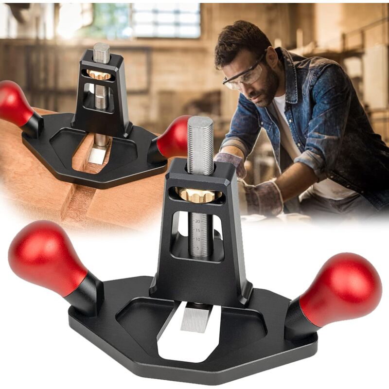 Ej.life - Rabot à Main, Routeur à Main Hobe Router Avion Routeur Avion Outil de Travail du Bois Rabot à Main Rabot à Main Portable avec Acier