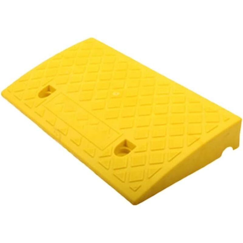 Ej.Life Rampes d'Accès en Caoutchouc Rampes pour Seuil de Porte Rampe de Fauteuil Roulant Rampes d'Accès pour Voiture Moto Rampe Durable 50 27 9cm
