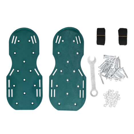 Ej.Life Rasenbelüfter Sandalen Gras Spikesturf Schuhe Boden Spikes Garten Copolypropylen Eisen Selbstnivellierend Epoxidharz Grün