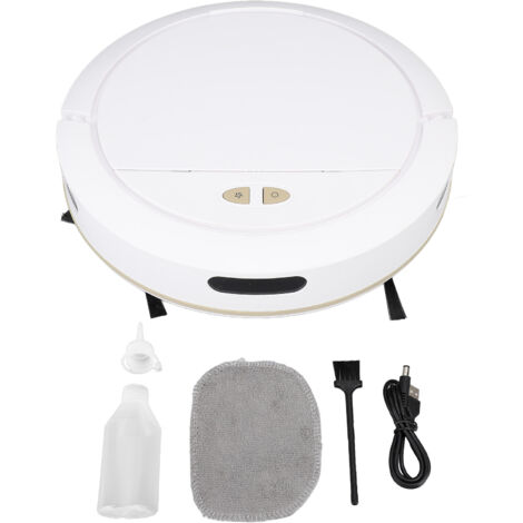 Ej.Life Roboter-Staubsauger, Automatische APP-Steuerung, Intelligenter Kehrroboter mit 100 Ml Wassertank, 7,4 V, Intelligenter Kehrroboter (White)