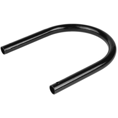 Ej.Life Rücksitzrahmen für Motorräder, Motorrad Hintere Sitzschlaufe Befestigungswinkel Rahmen Loop Hoop Halterung End Rücksitzrahmen Sitzschleife LED(Flachrohr175mm) A