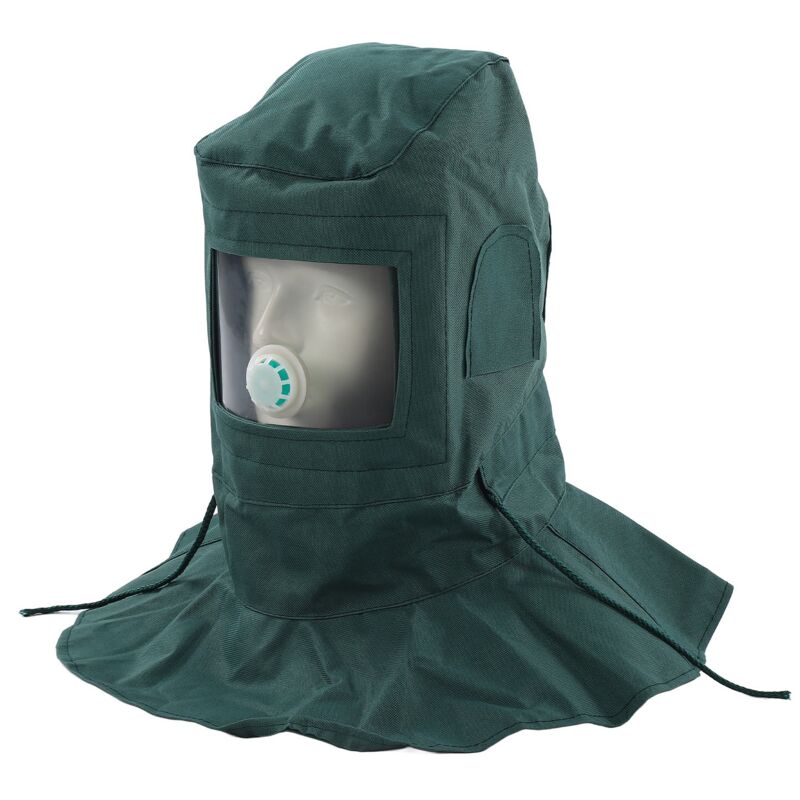 Sablage Hotte Abrasive Capuche Capuchon, Casque Masque Anti Vent/Sand Blaster, Masque de Protection de la Poussière Protection Masque Visage - Ej.life